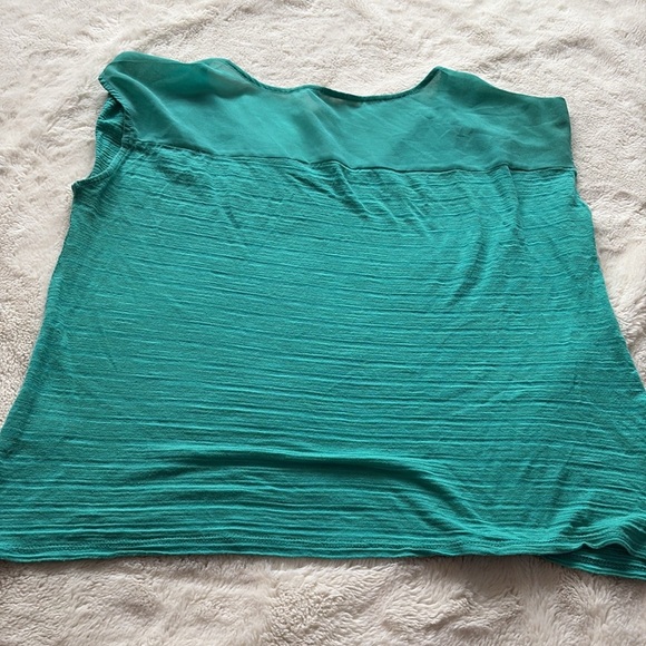 RW&CO Teal Scoop Neck Blouse – Size M | Cotton Modal Blend | Soft Stretch | - Picture 4 of 5